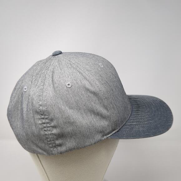 Volcom Fitted Baseball Hat Gray XL Embroidered Flexfit Vent Holes - Picture 5 of 10
